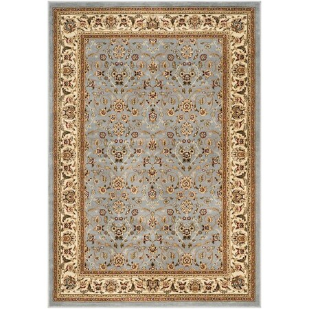 Safavieh Lyndhurst Power Loomed 336000 Points & Sqm Rectangle Rug Light Blue & Ivory - 6 x 9 ft. LNH312B-6